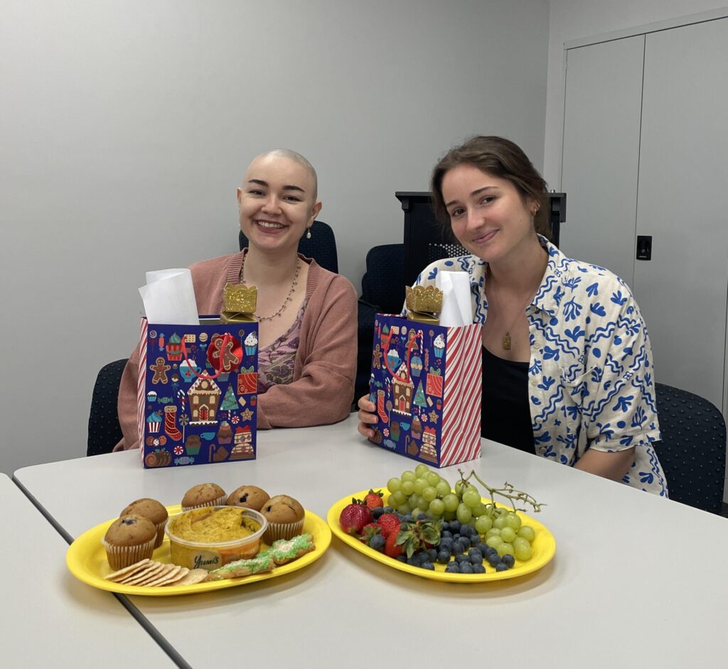 Two Empowered Pathways mentors, Clair on right and Sofia on left.