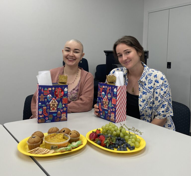 Two Empowered Pathways mentors, Clair on right and Sofia on left.